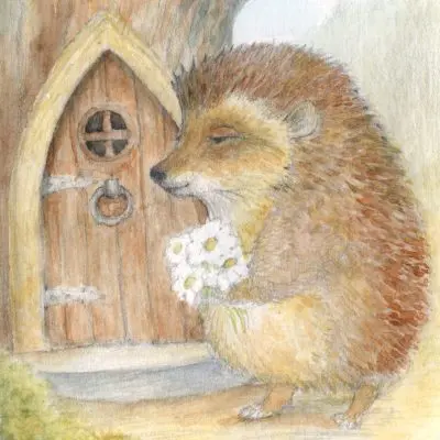 Hedgehog at the Fairydoor