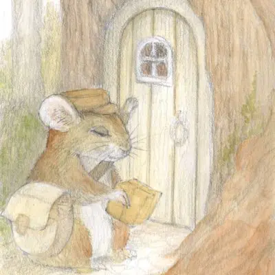 Mouse at the Fairydoor