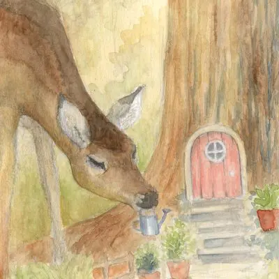 Deer at the Fairydoor