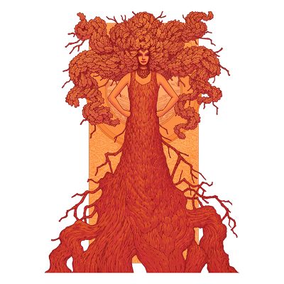 Robur the Oak of Strength and Wisdom Print - Brett Miley Art