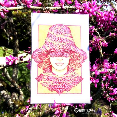 Blossom Bonnet Card - Brett Miley Art