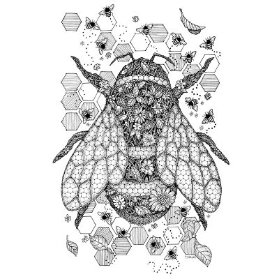 Meadow Bumblebee Print - Brett Miley Art