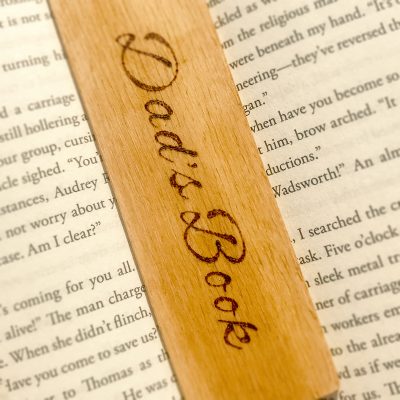 Dad's Book Wooden Bookmark