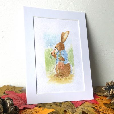 Rabbit Eating Carrots