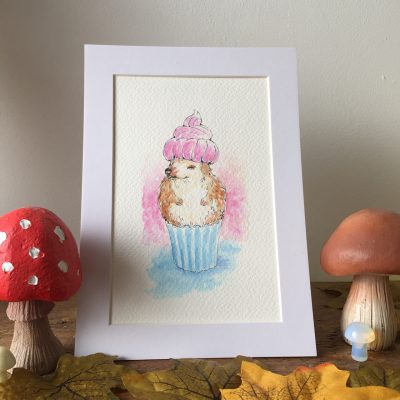 Hedgehog Cupcake